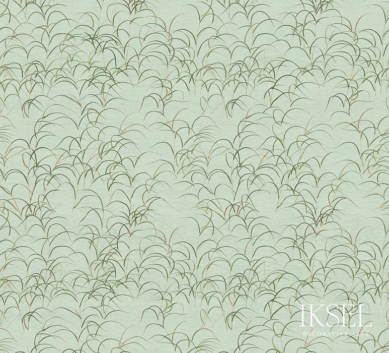 Schumacher Japanese Grass Celery Wallpaper IK8301