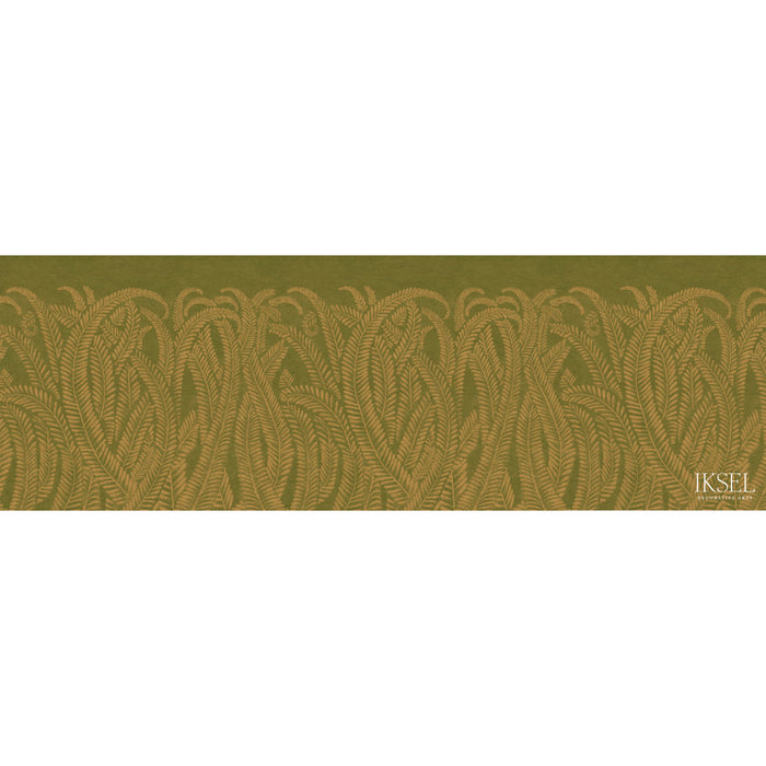 Schumacher Art Deco Golden Fern Golden Green Wallpaper IK8400