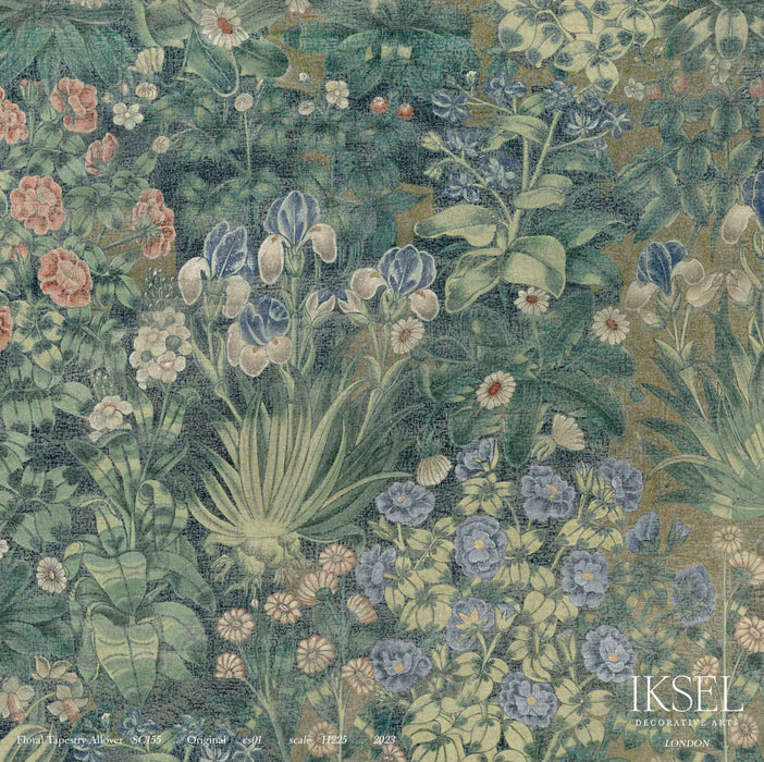 Schumacher Floral Tapestry Allover Original Wallpaper IK8600