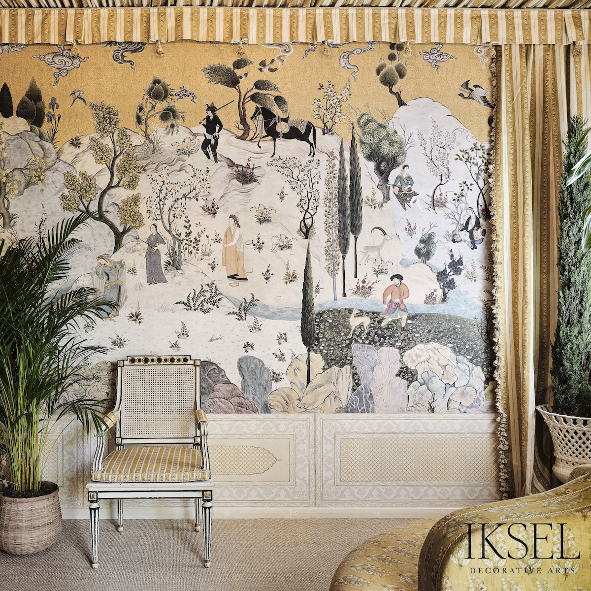 Schumacher D-Safavid Reverie Gouache Wallpaper IK8800