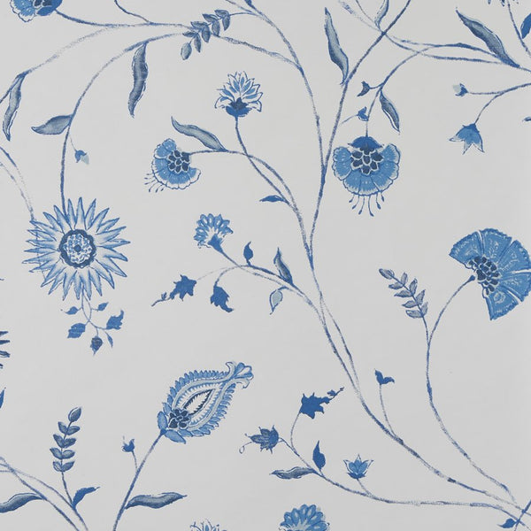 Peter Dunham Indian Chintz Blue/Blue Wallpaper Sample 151NDZ01