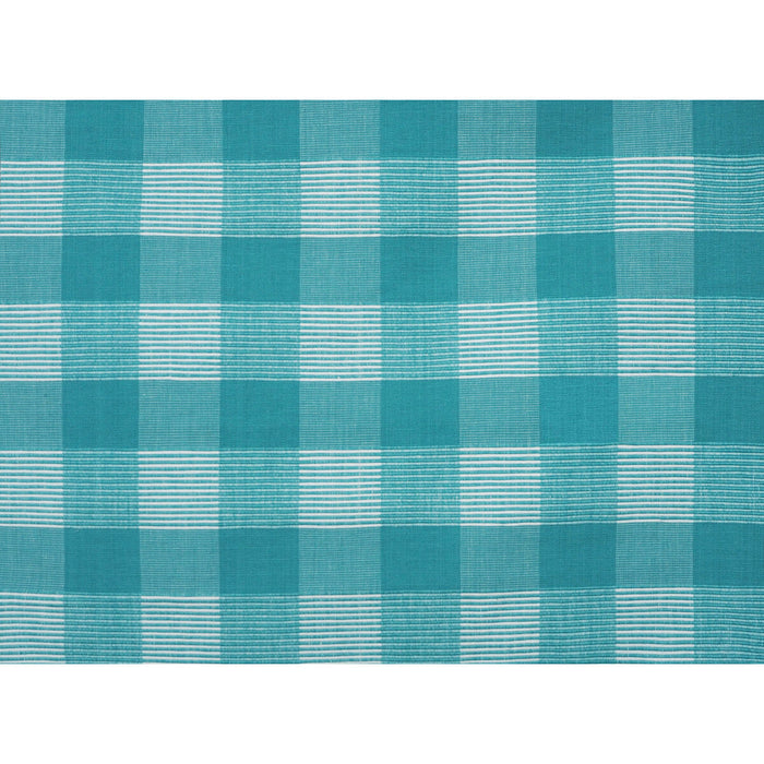 Brunschwig & Fils Siam Sq Cotton Aqua Pura Fabric Sample JAG-50061.131.0