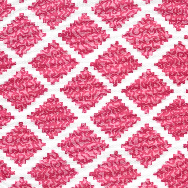 Quadrille Shanghai Raspberry Fabric JF01000-06