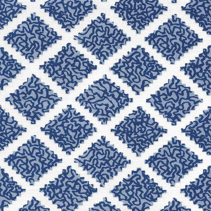 Quadrille Shanghai Navy Windsor Fabric JF01000-11