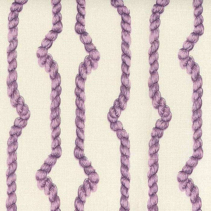 Quadrille Regency Ropes Multi Lilac Fabric Sample JF01010-07TLC