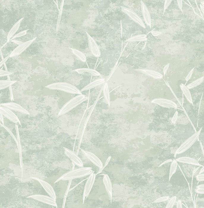 Seabrook Designs Honshu Bamboo Seafoam Wallpaper JP10904