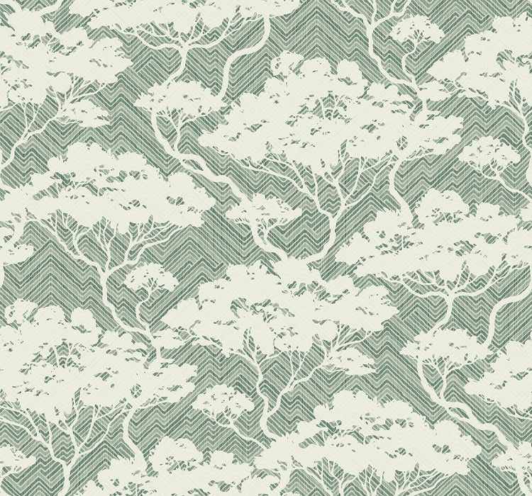 Seabrook Designs Nara Stringcloth Sage Wallpaper Sample JP11704