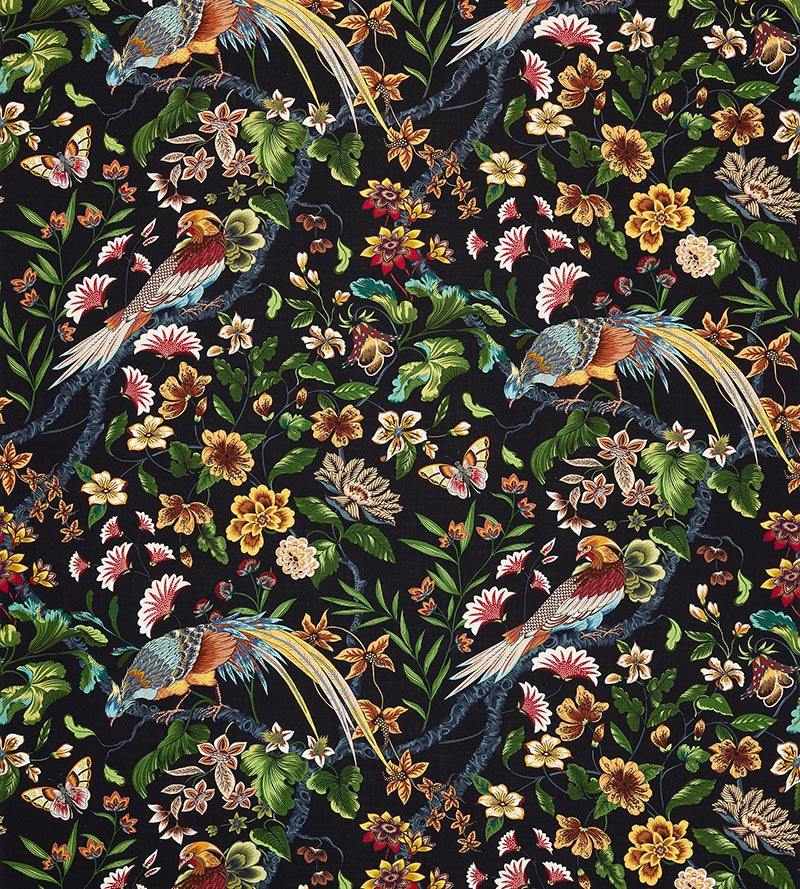 Old World Weavers Botany Bay Black Ruby Fabric JP 00021340