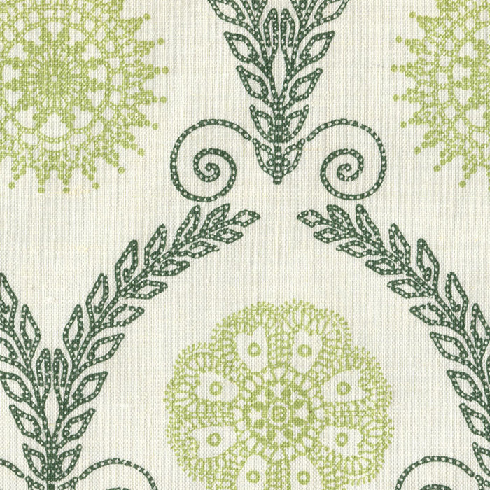 Home Couture Jeanne All Over Dark Green Jungle Green Fabric Sample HC1310-04