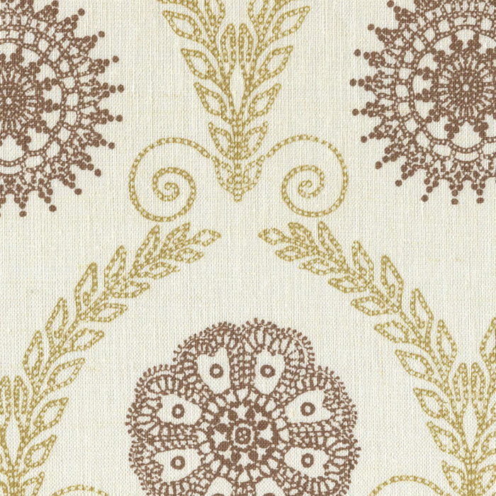 Home Couture Jeanne All Over Gold Metallic Tobacco Fabric Sample HC1310-06