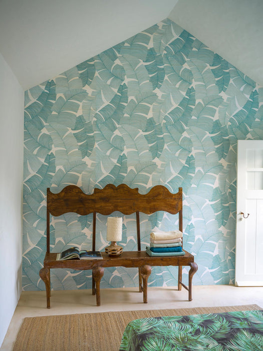 Pierre Frey Tikehau Aqua Wallpaper Sample FP975002