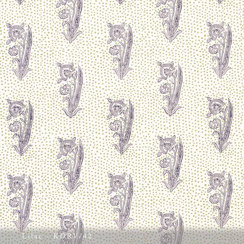 Lisa Fine Kalindi Reverse Lilac Fabric Sample KDRV-42