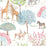 York On the Savanna Multicolor Wallpaper KI0542