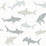 York Shark Charades Neutral Wallpaper KI0565