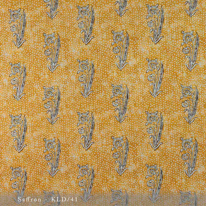 Lisa Fine Kalindi Saffron Fabric Sample KLD-41