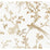 York Bird & Blossom Chinoserie White & Gold Wallpaper KT2174