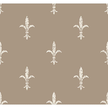 York Fleur De Lis Cream Wallpaper KT2195