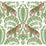 York Jungle Leopard White & Green Wallpaper KT2203