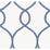 York Laurel Leaf Ogee Navy Wallpaper KT2232