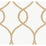 York Laurel Leaf Ogee Gold Wallpaper KT2234