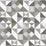 Seabrook Designs Lozenge Geometric Silver & Antique Bronze Wallpaper Sample KTM1210