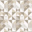 Seabrook Designs Lozenge Geometric Latte & Dorian Grey Wallpaper KTM1280