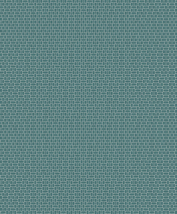 Seabrook Designs Capsule Geometric Perry Teal Wallpaper Sample KTM1626