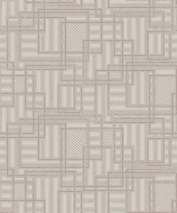 Seabrook Designs Bauhaus Cityscape Laurent Grey Wallpaper Sample KTM1714