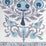 Home Couture Kalamkari Border Lavender Sky Navy Fabric Sample HC2010I-06