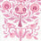 Home Couture Kalamkari Border Pinks Fabric Sample HC2010I-PINKS