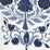 Home Couture Kalamkari Border Dark Blue Fabric HC2010I-05