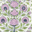 Home Couture Kalamkari Flower Lavender Green Navy Fabric Sample HC2020I-04