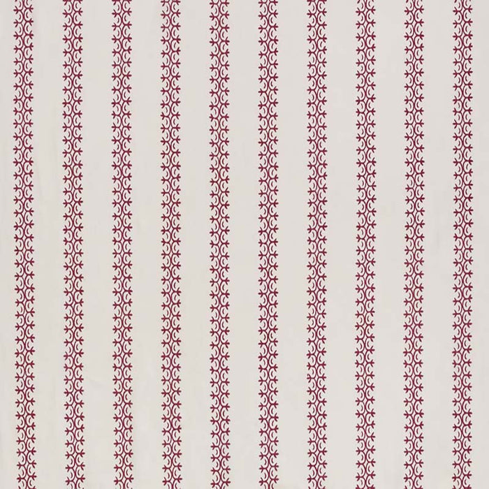 Home Couture Kalamkari Stripe Dark Raspberry Fabric Sample HC2030I-05