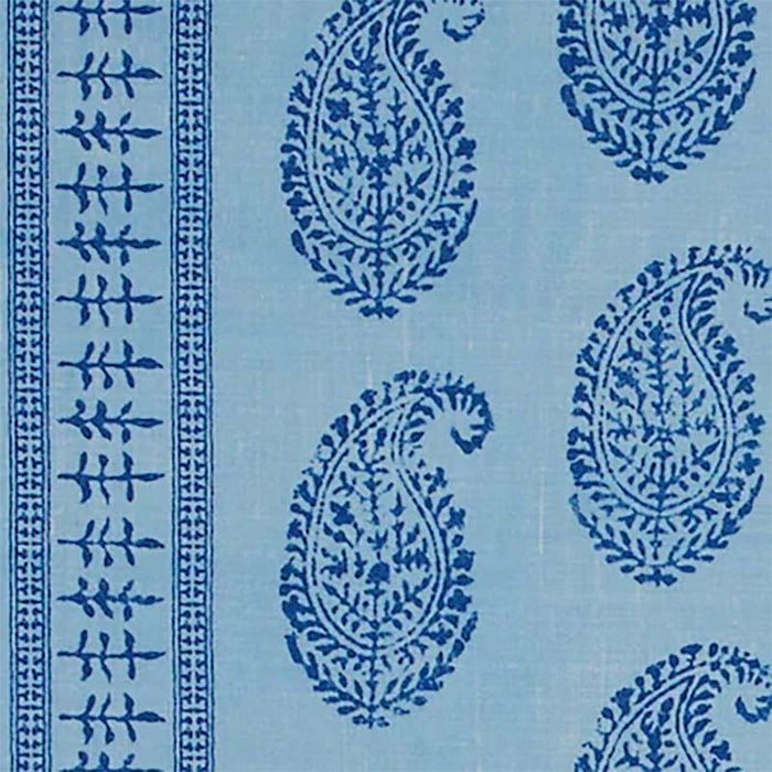 Peter Dunham Kashmir Paisley - Outdoor Indigo/Sky Fabric Sample 139KAP04