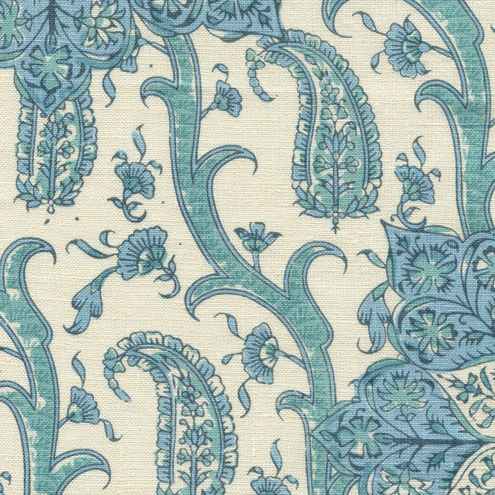 Home Couture Kashmir Exotique Blues Fabric HC1970C-02