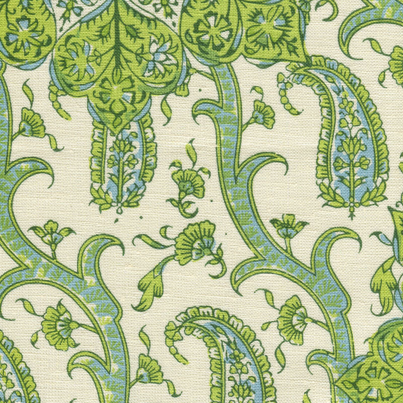 Home Couture Kashmir Exotique Greens Fabric HC1970C-06