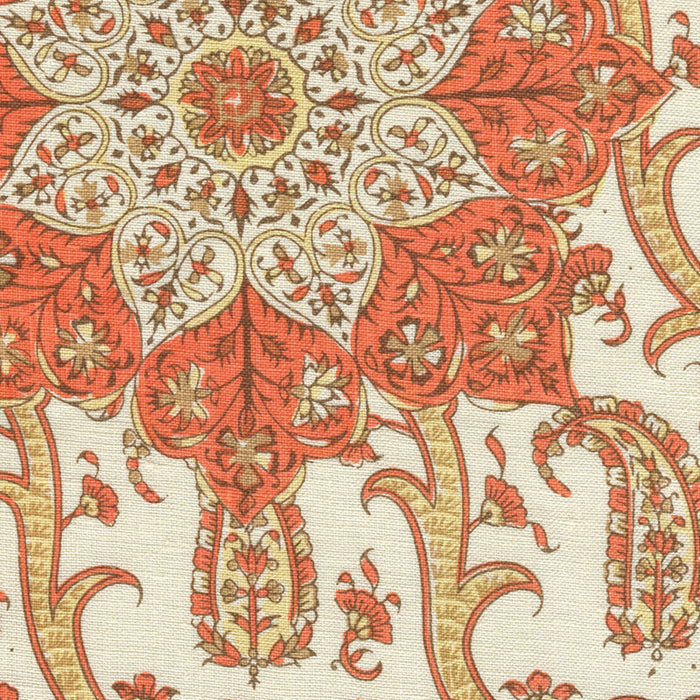 Home Couture Kashmir Exotique Oranges Fabric Sample HC1970C-04