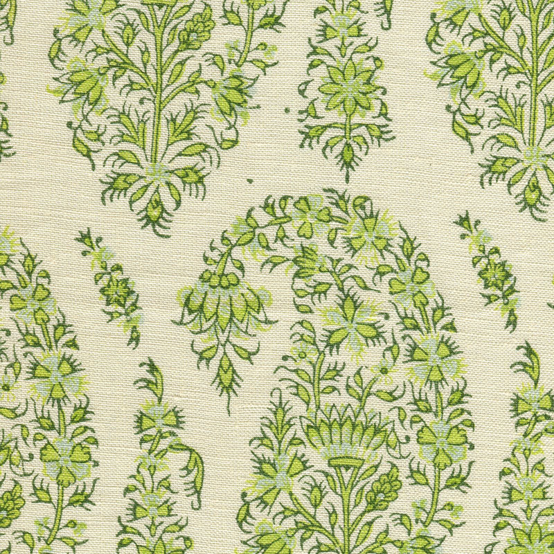 Home Couture Kashmir Paisley Green Fabric HC1955C-08