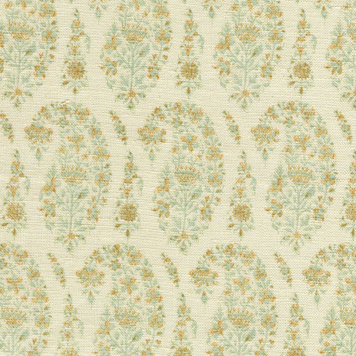 Home Couture Kashmir Paisley Petite Celadon Fabric Sample HC1960C-00