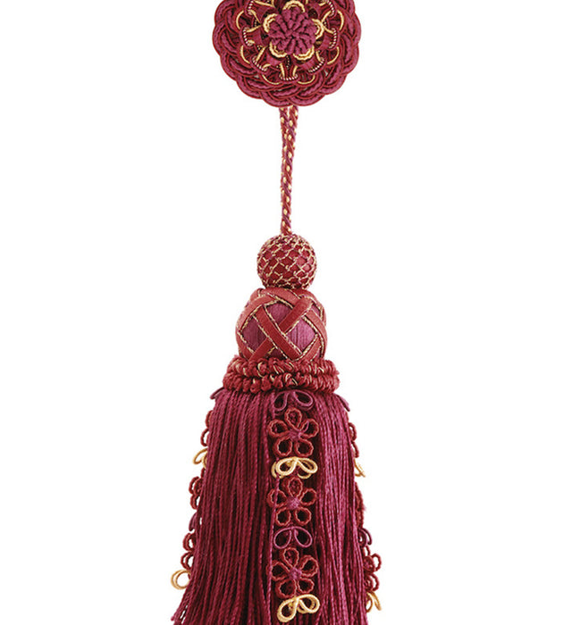 Scalamandre Siecle Single Tassel W/rosette Port Trimming Sample LA 30517710