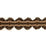 Scalamandre Siecle Candide Braid Umber Trimming Sample LA 30521120