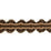 Scalamandre Siecle Candide Braid Umber Trim Sample LA 30521120