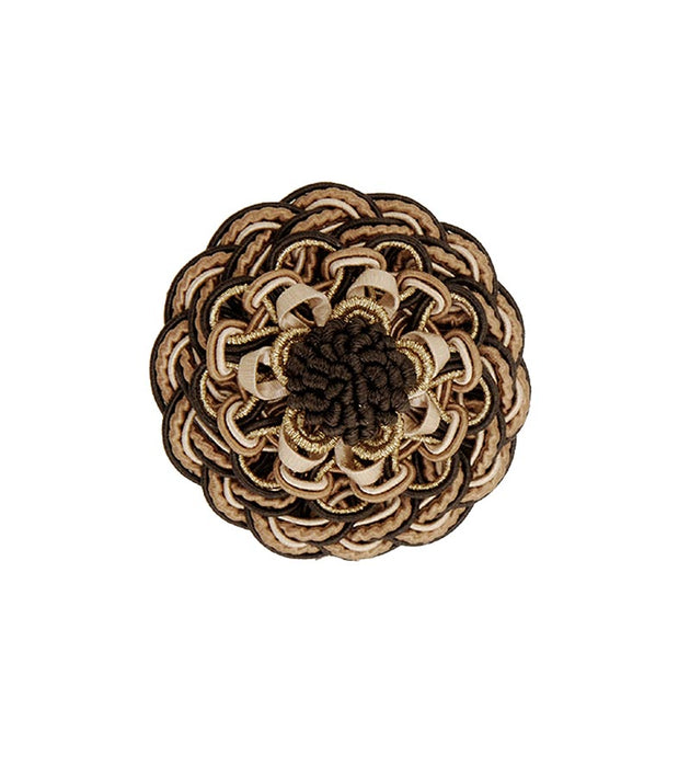 Scalamandre Siecle Rosette Umber Trim LA 30527700