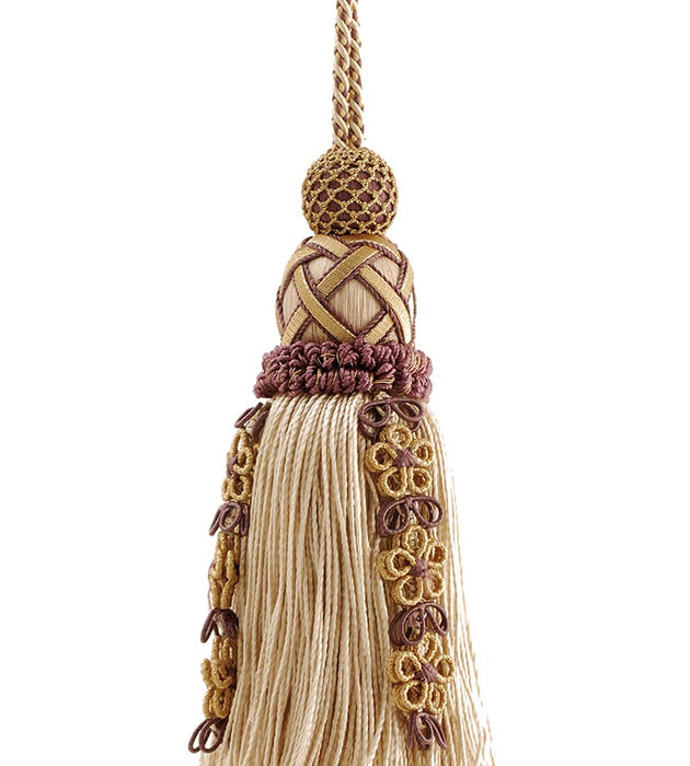 Scalamandre Siecle Key Tassel Amethyst Trim LA 30534467