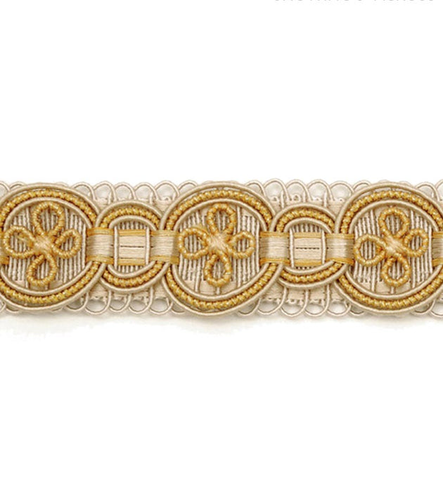 Scalamandre Siecle Condillac Braid Gilded Alabaster Trim LA 30541100