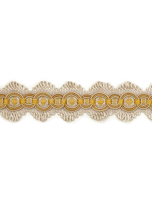 Scalamandre Siecle Candide Braid Gilded Alabaster Trim Sample LA 30541120