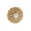 Scalamandre Siecle Rosette Gilded Alabaster Trim Sample LA 30547700