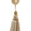 Scalamandre Siecle Single Tassel W/rosette Gilded Alabaster Trimming Sample LA 30547710