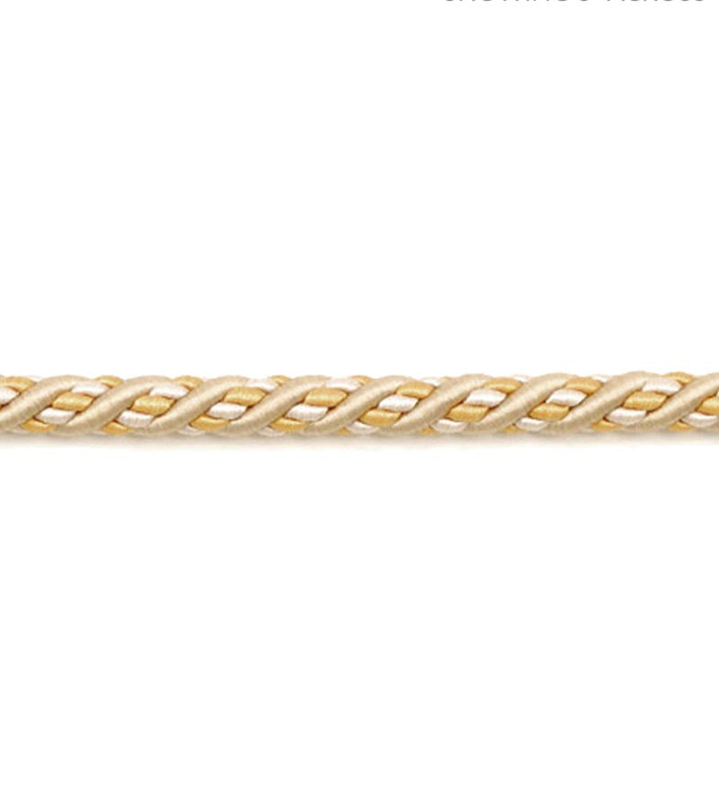 Scalamandre Siecle Cord 1/4 Gilded Alabaster Trim LA 30548818