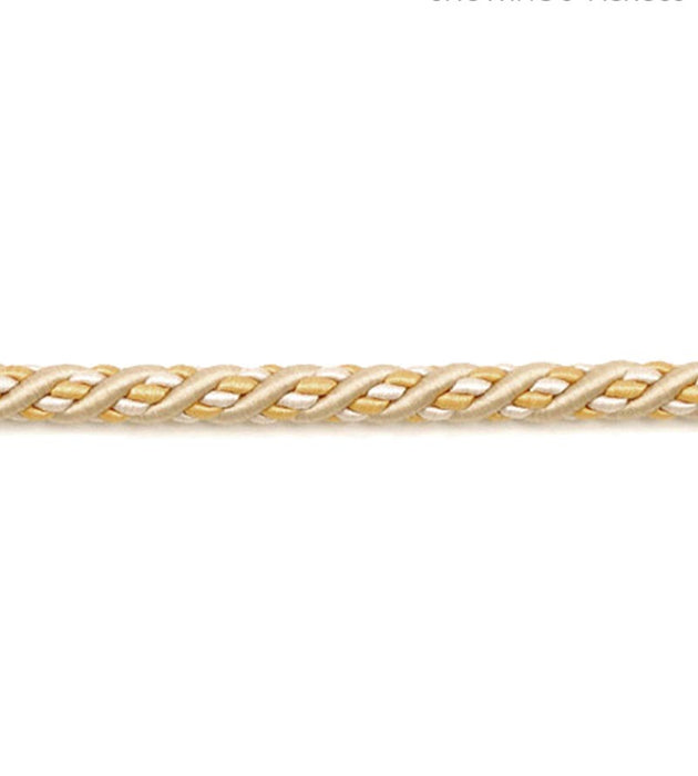 Scalamandre Siecle Cord 1/4 Gilded Alabaster Trim LA 30548818